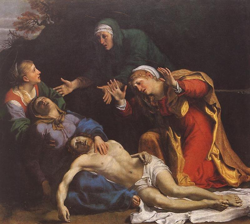 CARRACCI, Annibale Lamentation of Christ df